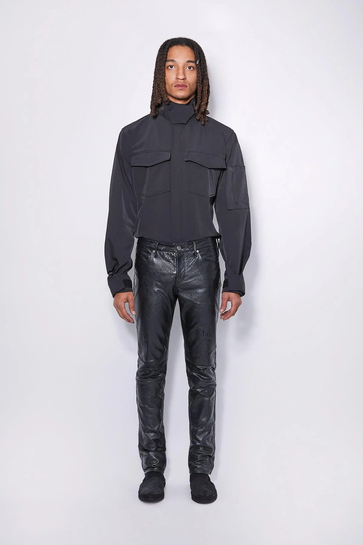 AKIO LEATHER PANT | BLACK - Image 2
