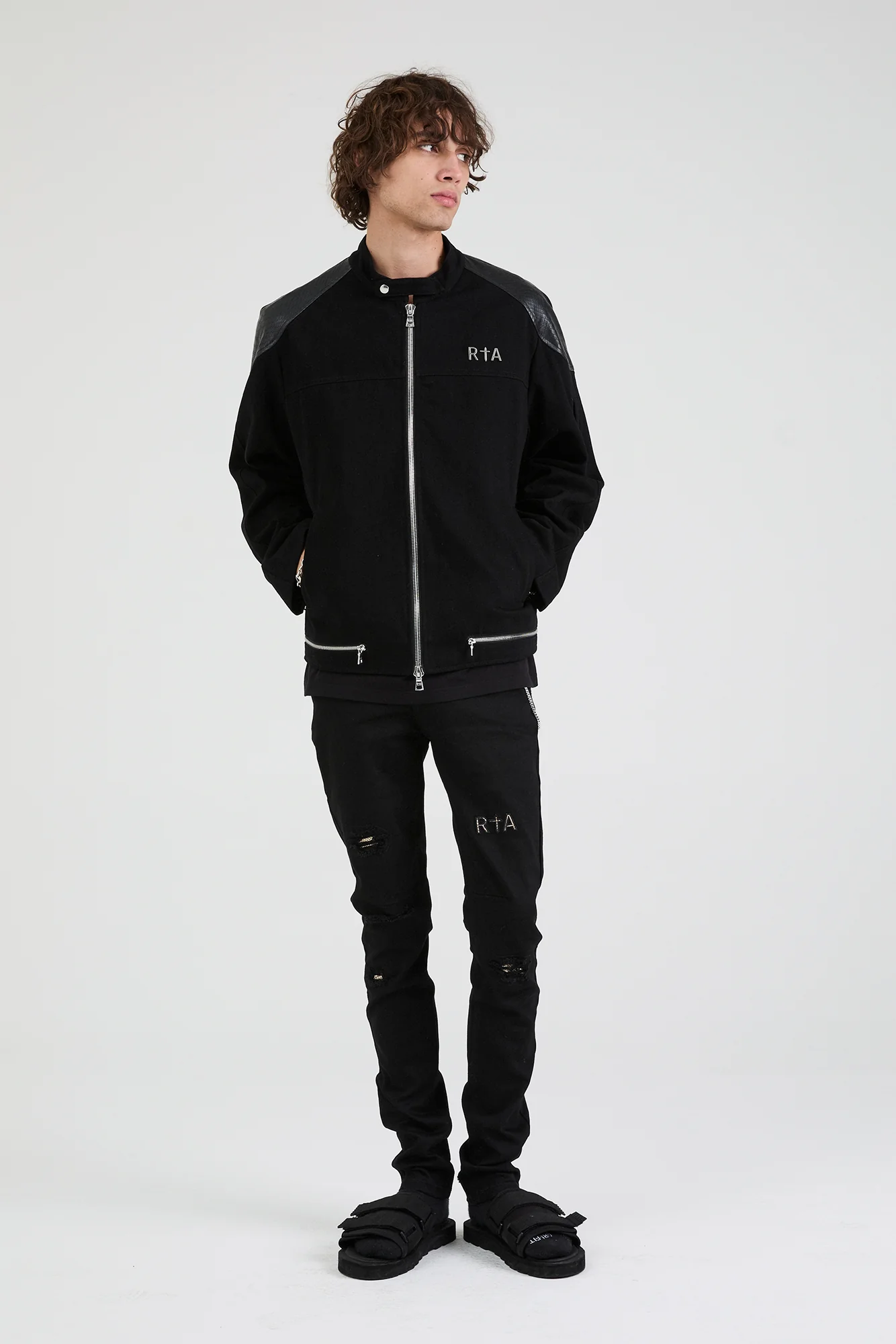 BAXTER DENIM JACKET | BLACK SNAKE - Image 3