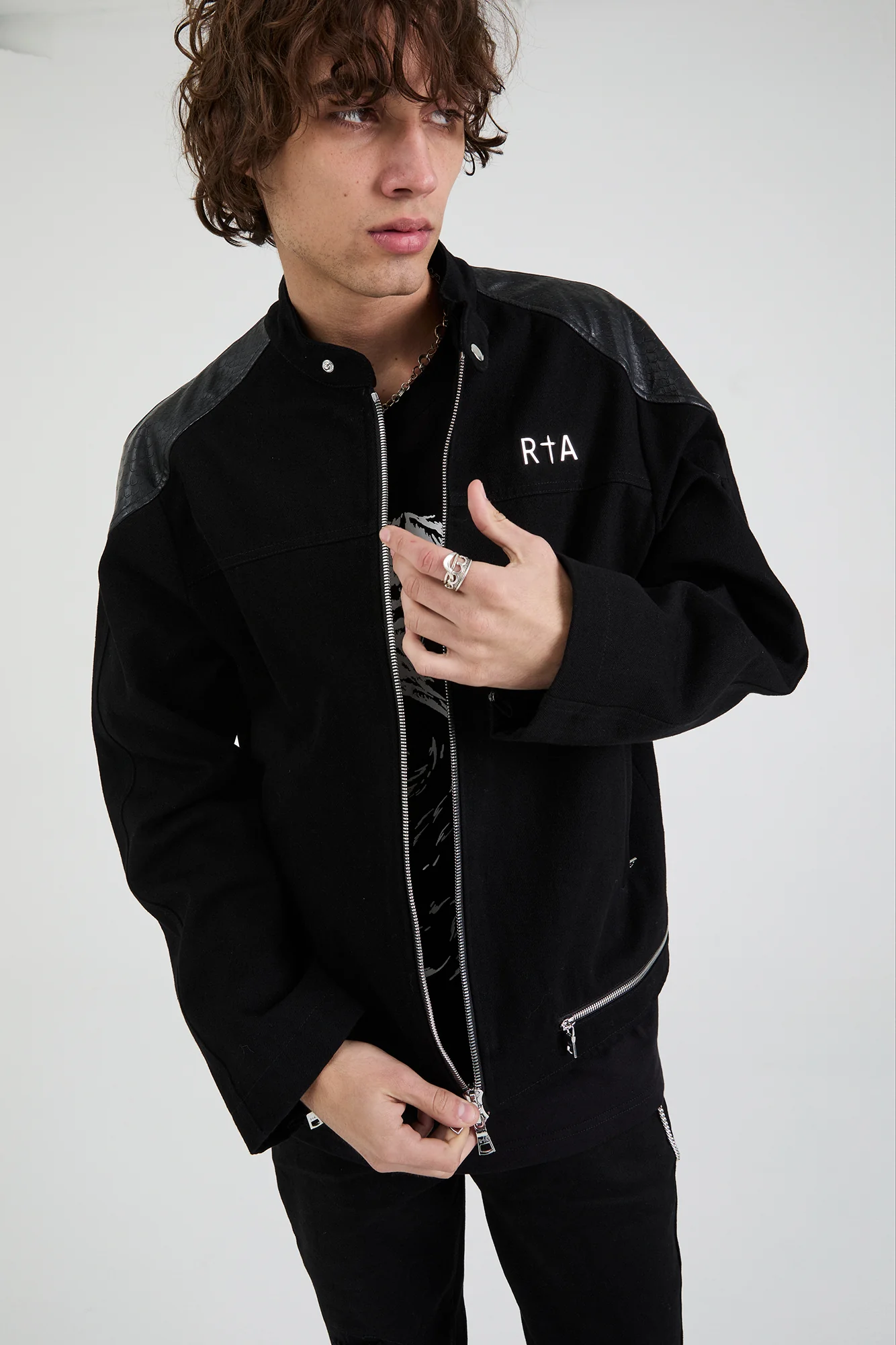 BAXTER DENIM JACKET | BLACK SNAKE - Image 5