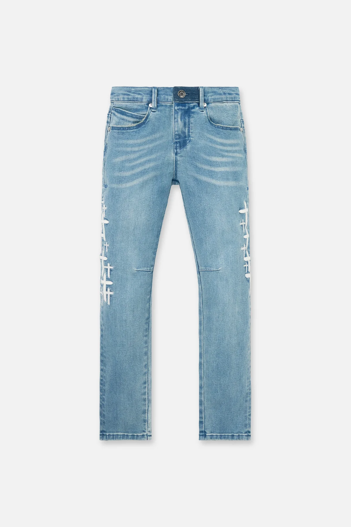 KIDS BENSON SKINNY JEAN | COASTAL DRIFT CROSS PATCH