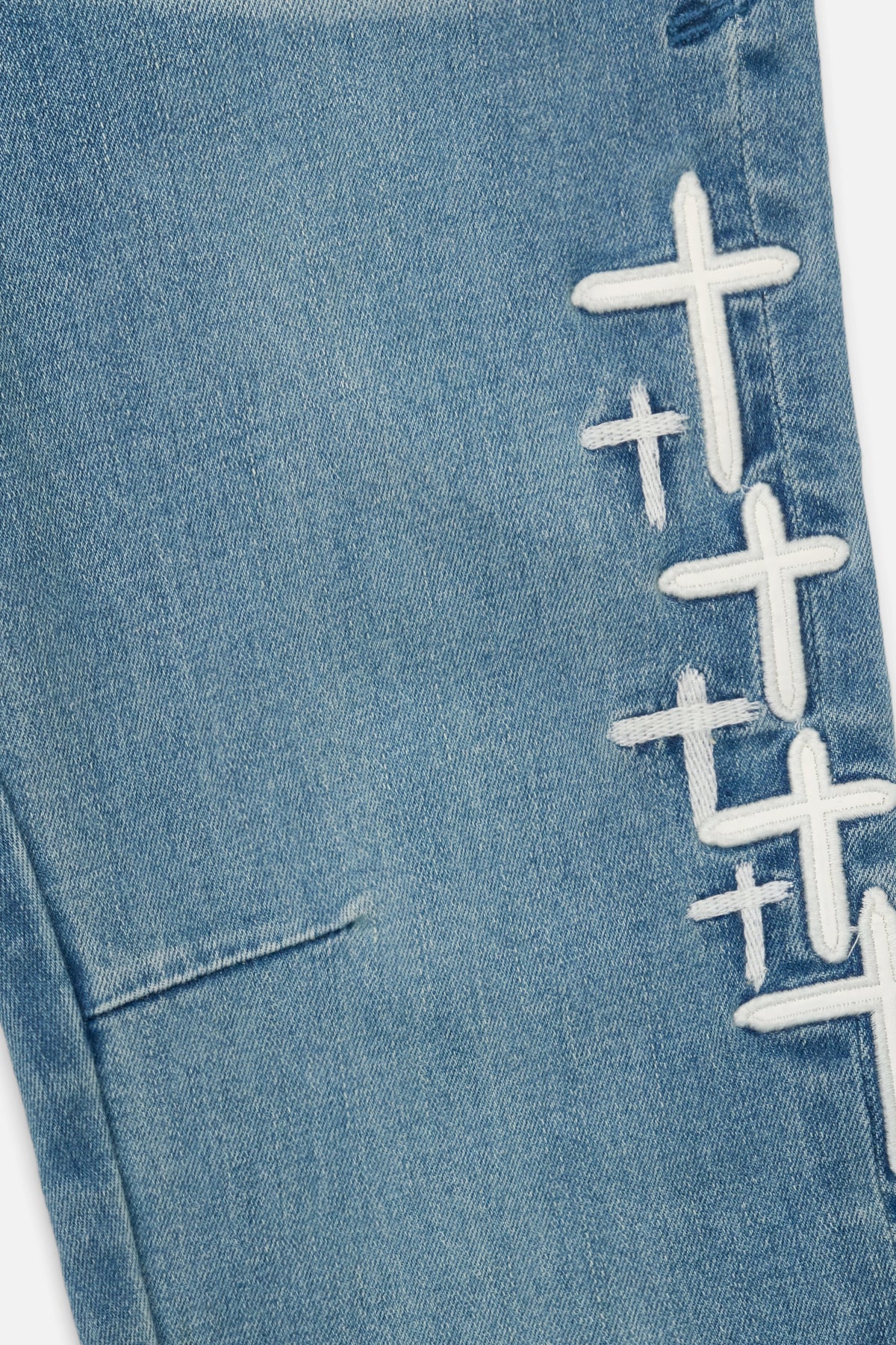 KIDS BENSON SKINNY JEAN | COASTAL DRIFT CROSS PATCH - Image 5