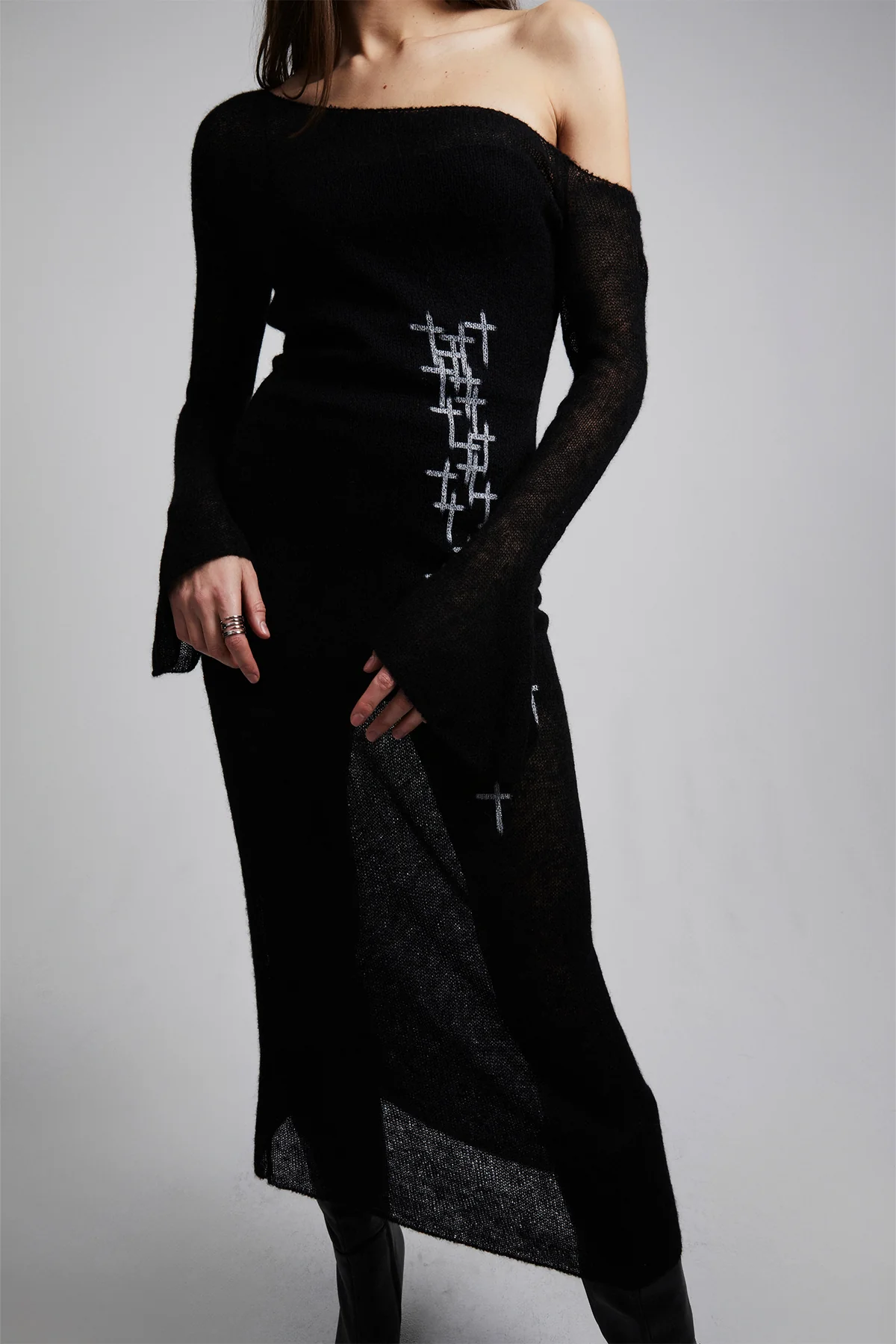 BLAIR | BLACK WITH WHITE CROSSES - Image 6
