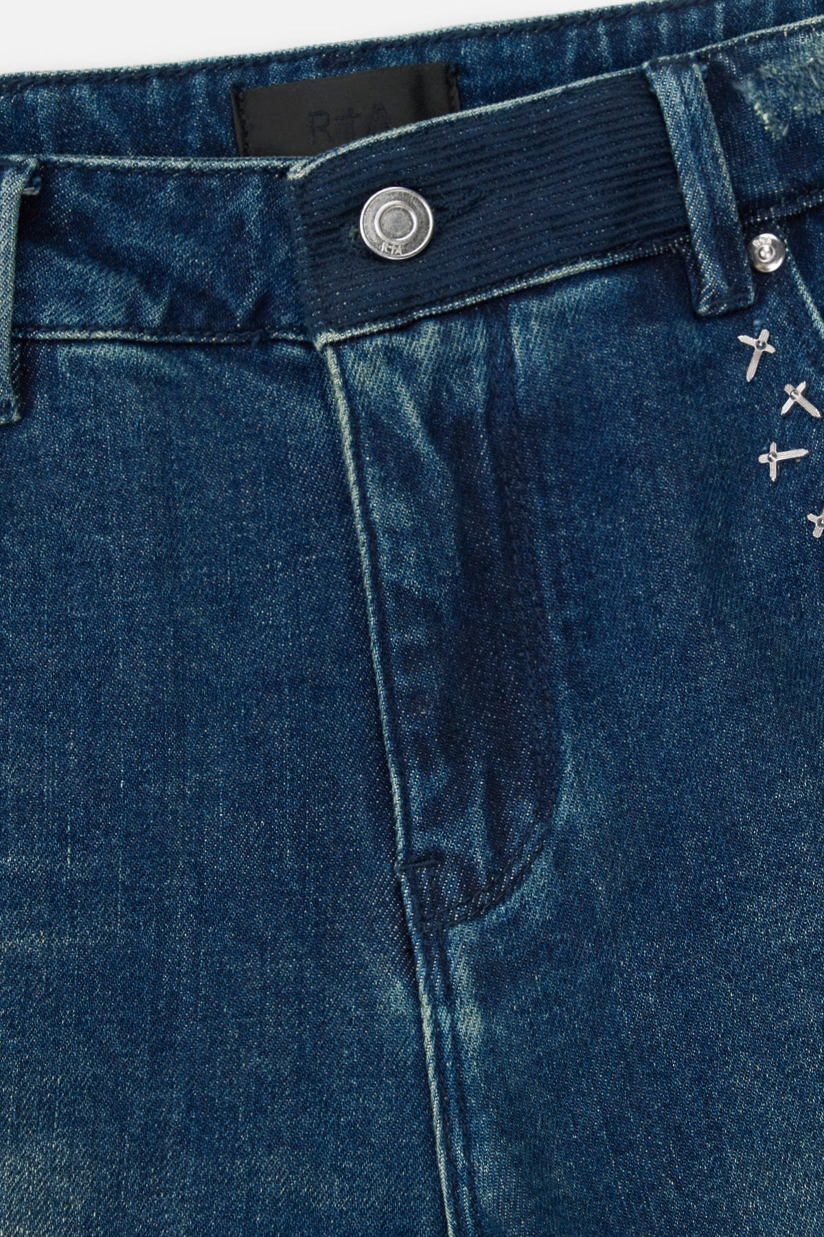BRYANT SKINNY STUDDED JEAN | NAVY AURA - Image 4