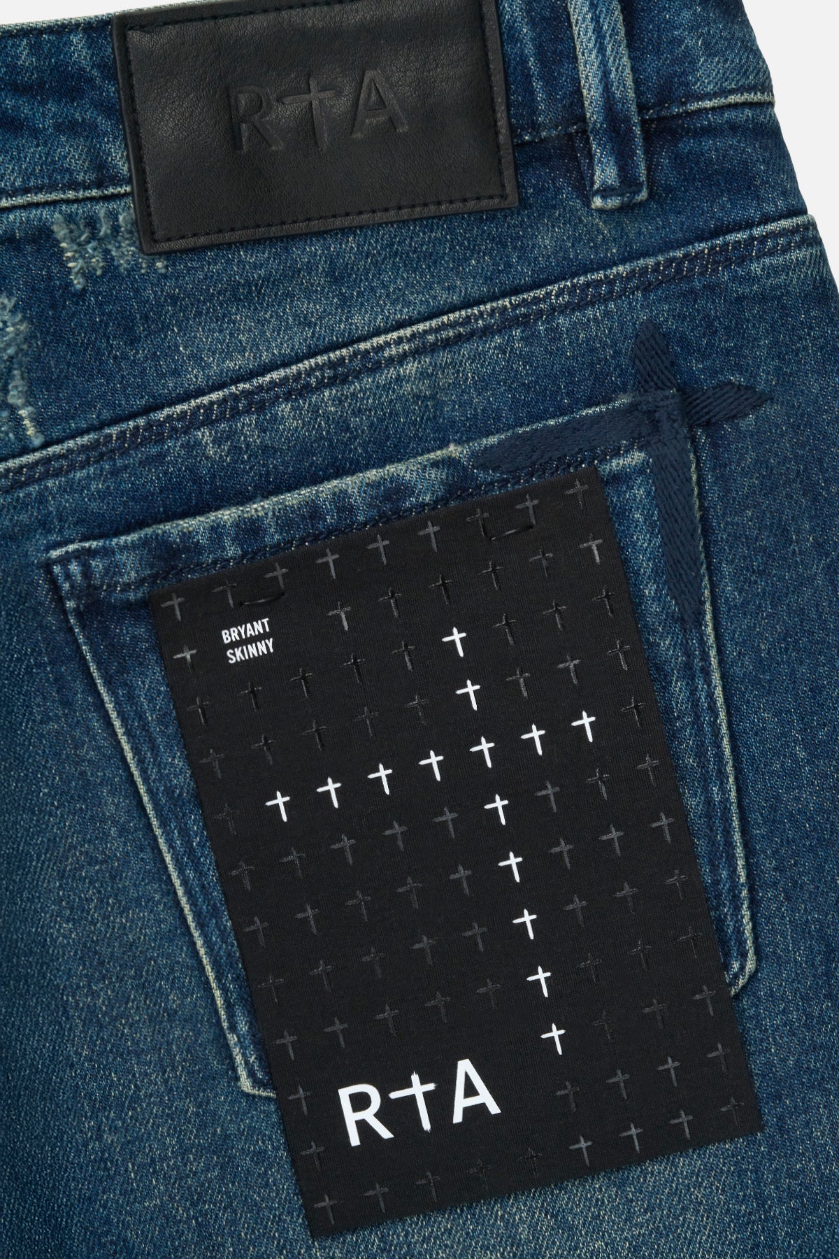 BRYANT SKINNY STUDDED JEAN | NAVY AURA - Image 6