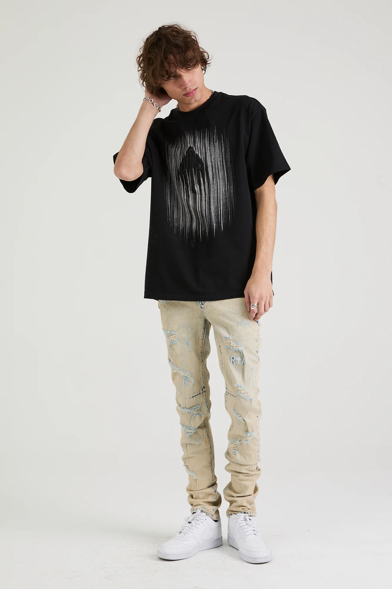 CLAYTON RIPPED SKINNY JEAN | DISTRESSED MOONSTONE - Image 4