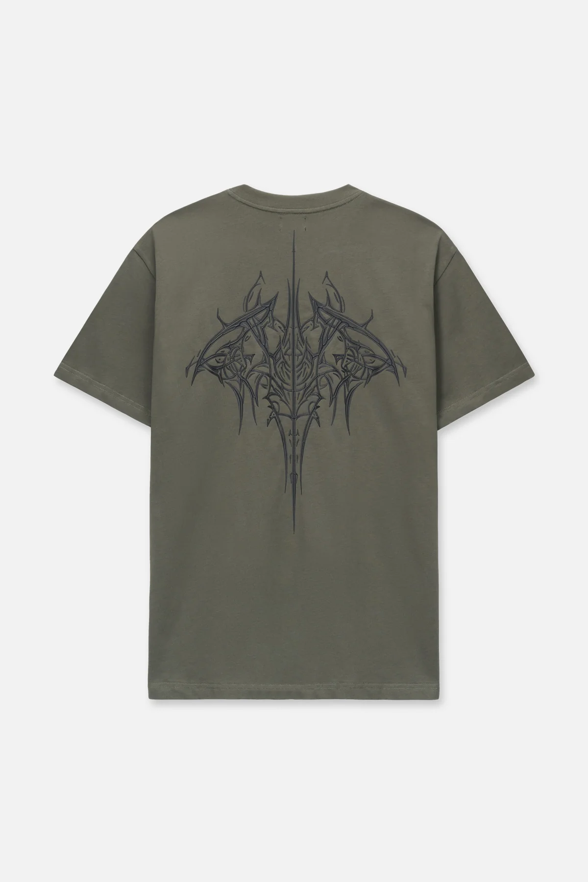 COLIN OVERSIZED SHORT SLEEVE TEE | OLIVE RTA SIGILISM