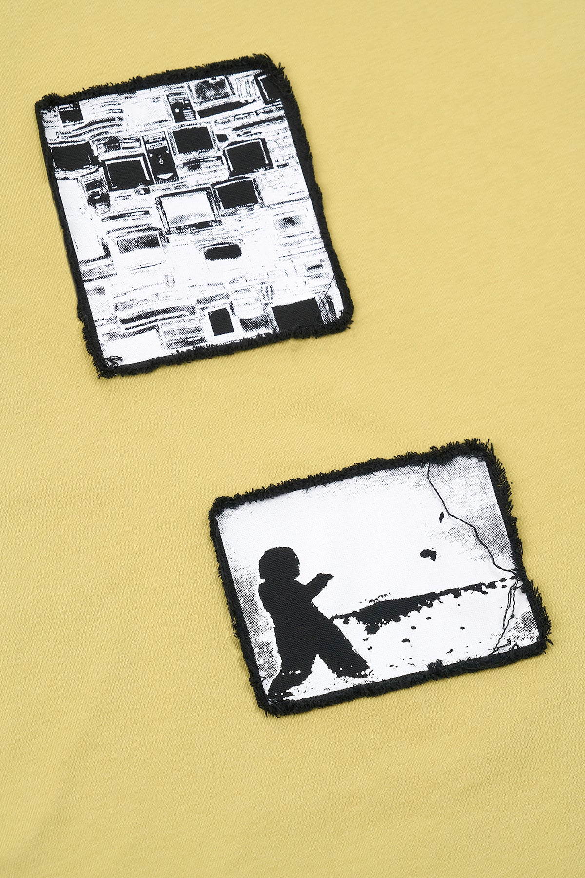 COLIN OVERSIZED SHORT SLEEVE TEE | SAGE YELLOW DIGITAL PATCH - Image 4