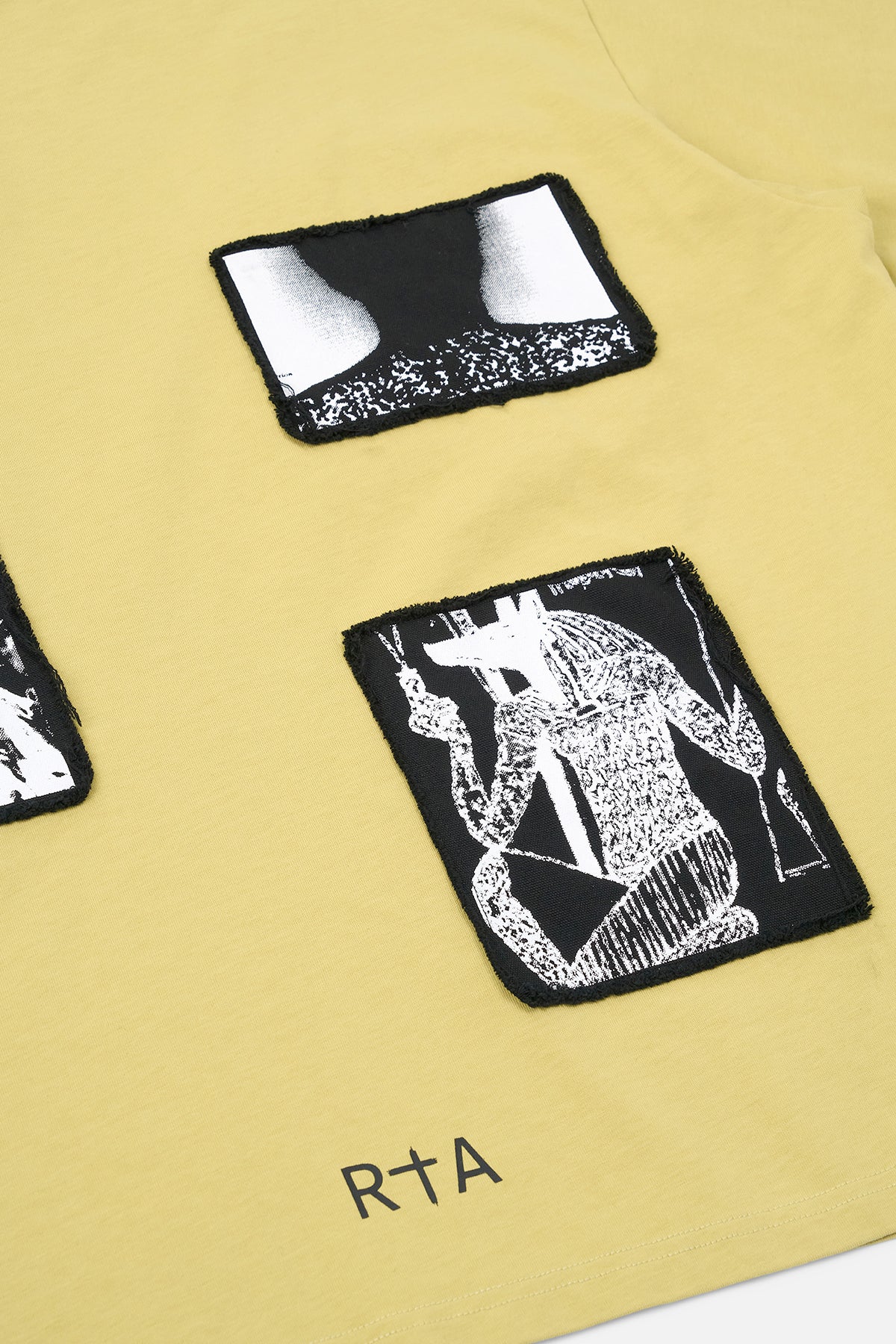 COLIN OVERSIZED SHORT SLEEVE TEE | SAGE YELLOW DIGITAL PATCH - Image 5