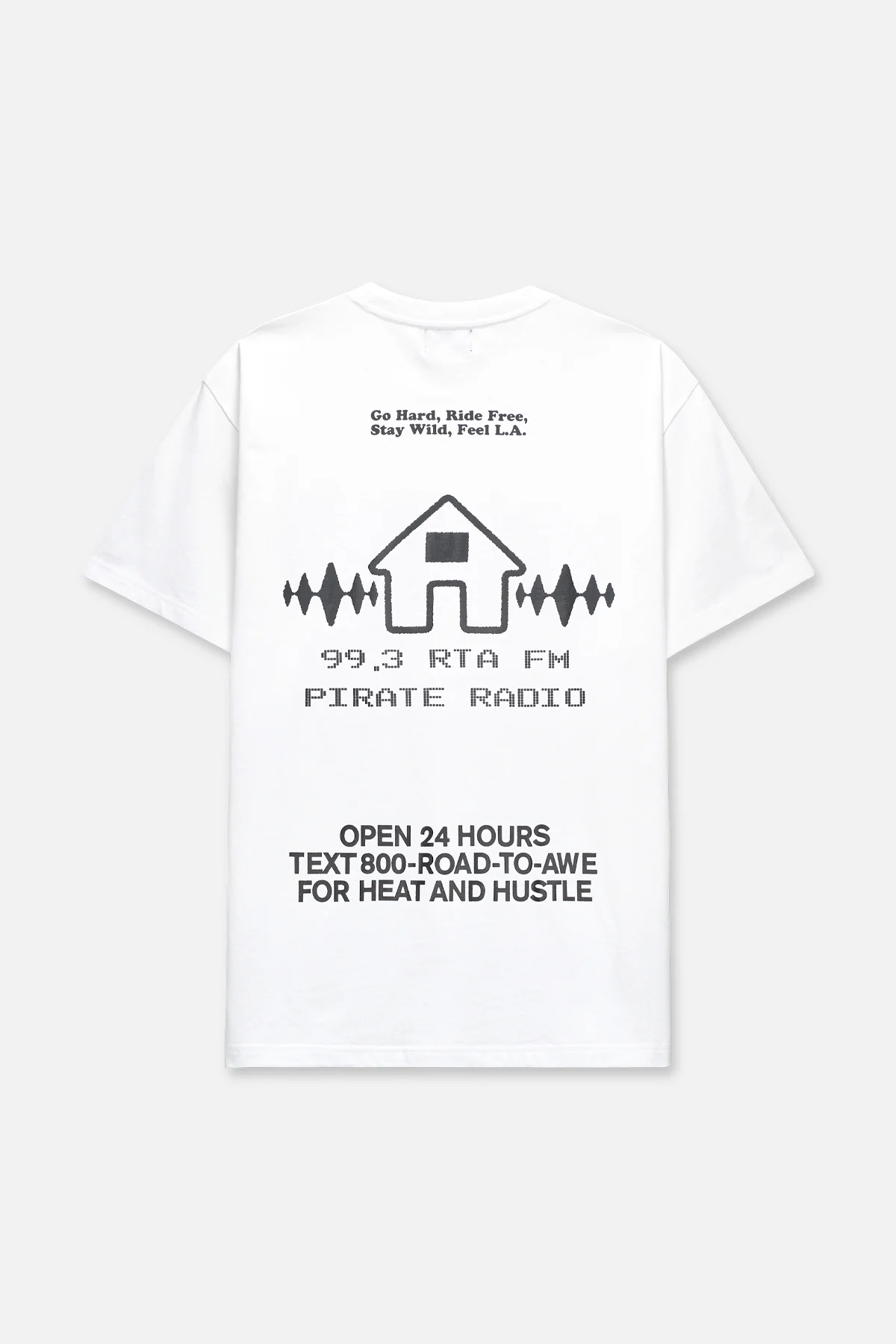 COLIN OVERSIZED SHORT SLEEVE TEE | WHITE RADIO HOUSE