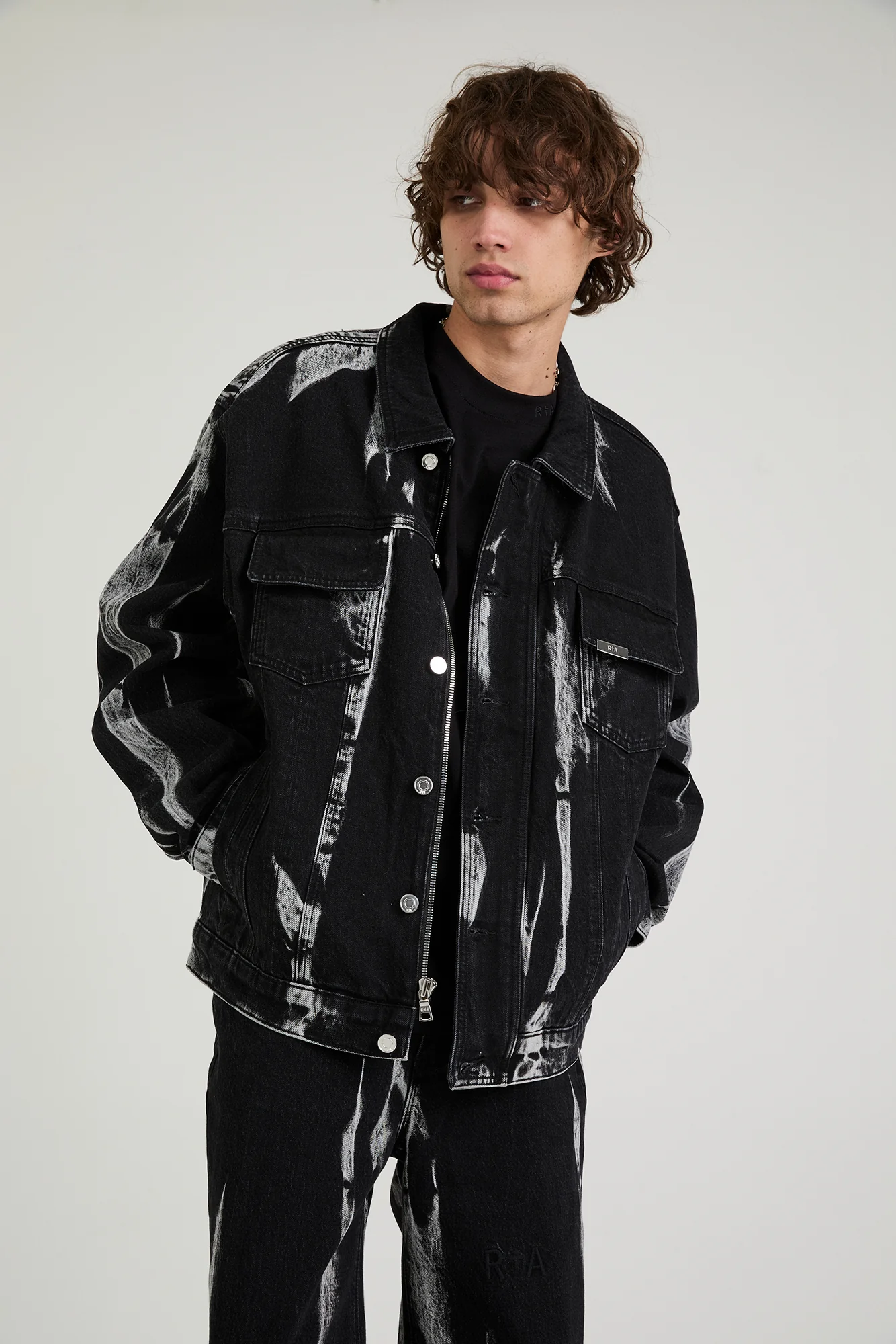 DANNY DENIM JACKET | BLACK MARQUINA - Image 6