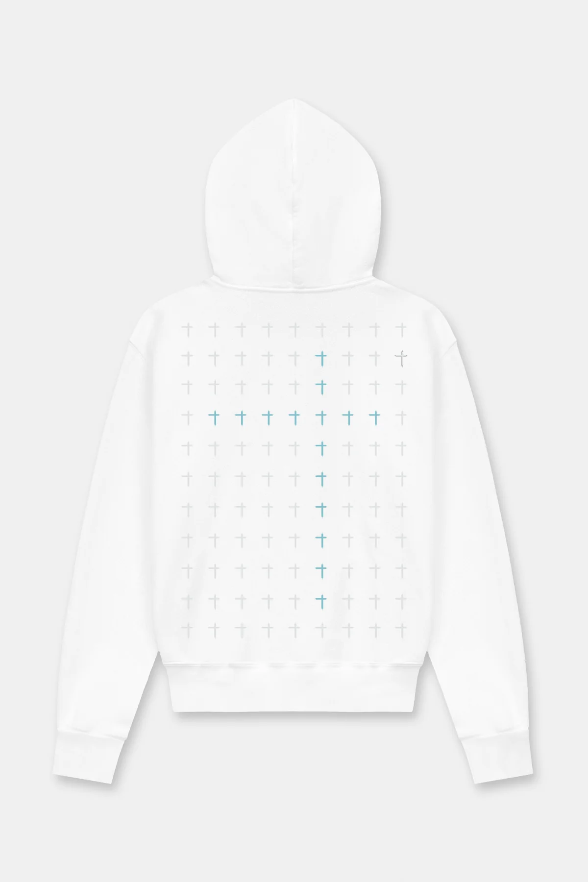 DION HOODIE | WHITE CAROLINA BLUE CROSS