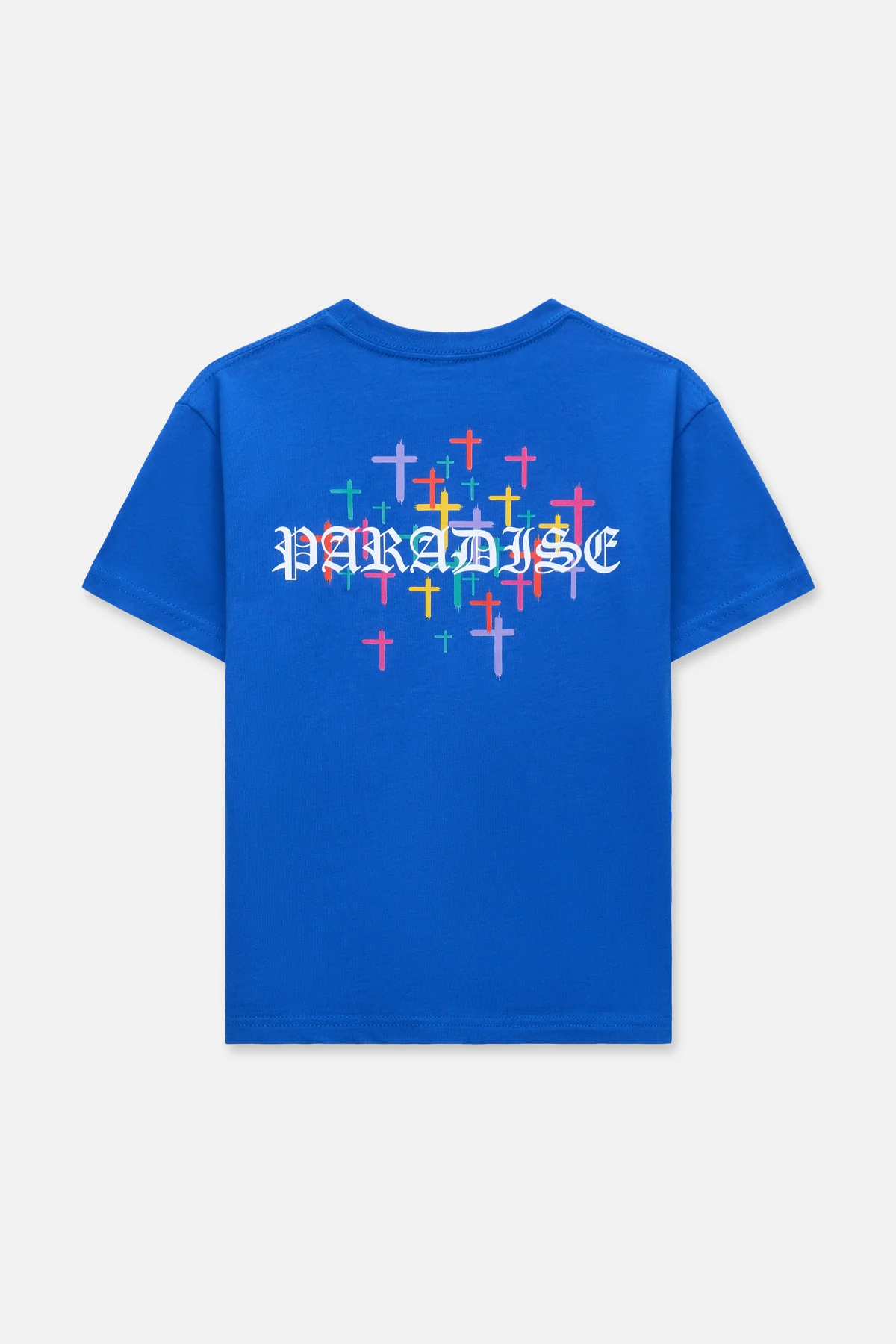 KIDS EDSON SHORT SLEEVE TEE | ROYAL BLUE OLD ENGLISH PARADISE