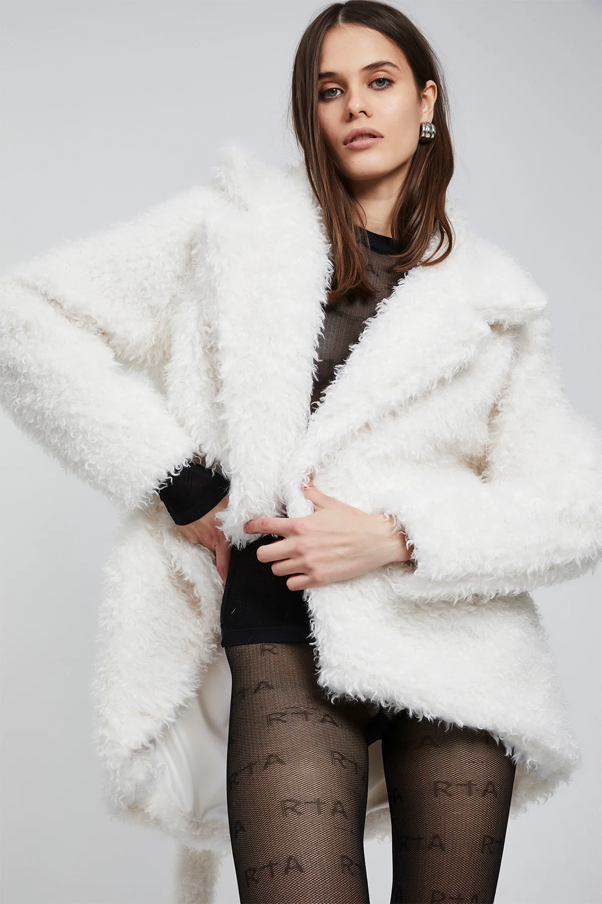 ELOISE PLUSH JACKET | WHITE - Image 6
