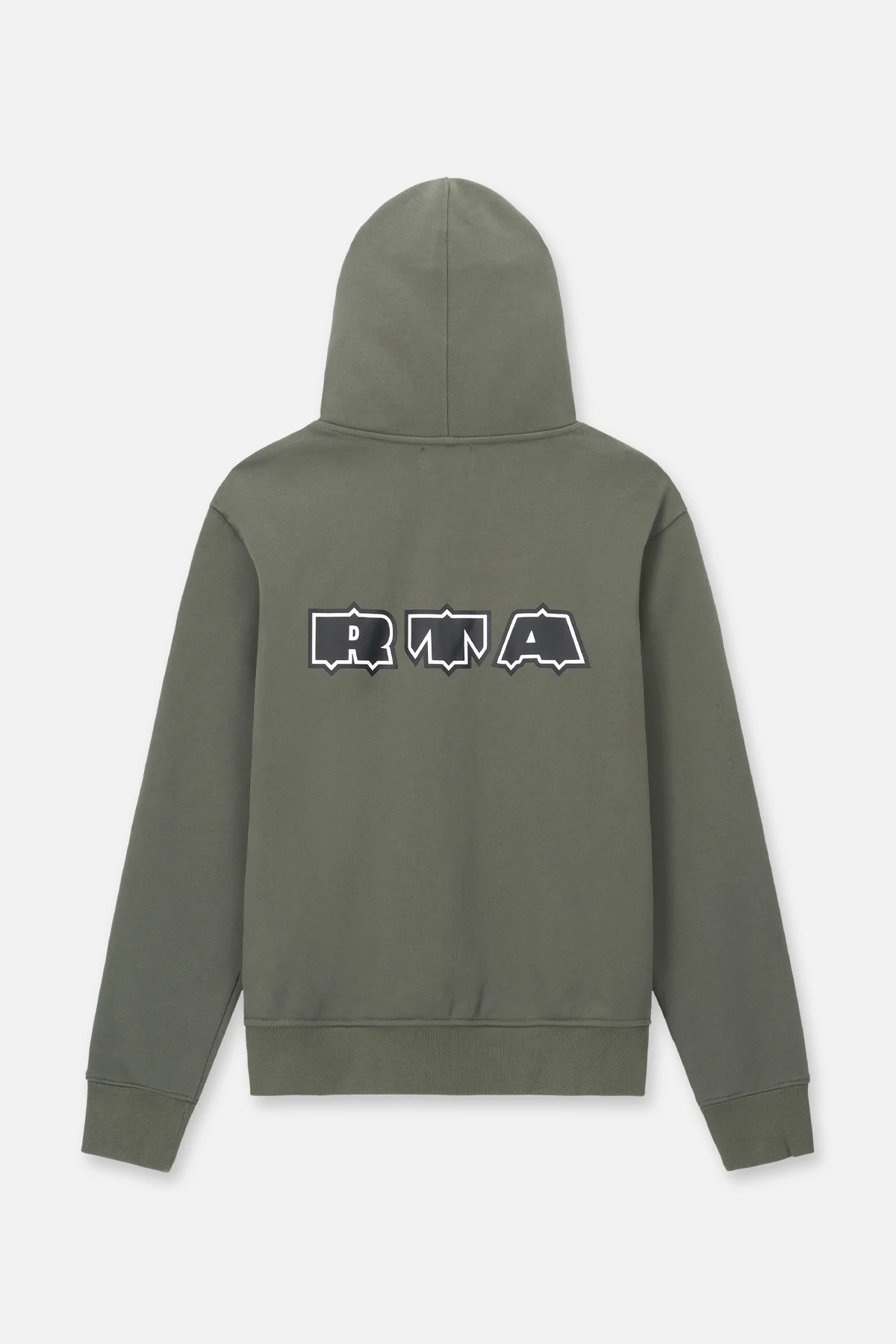 FLOYD ZIP UP HOODIE | OLIVE MILITARY PATCH - Image 2