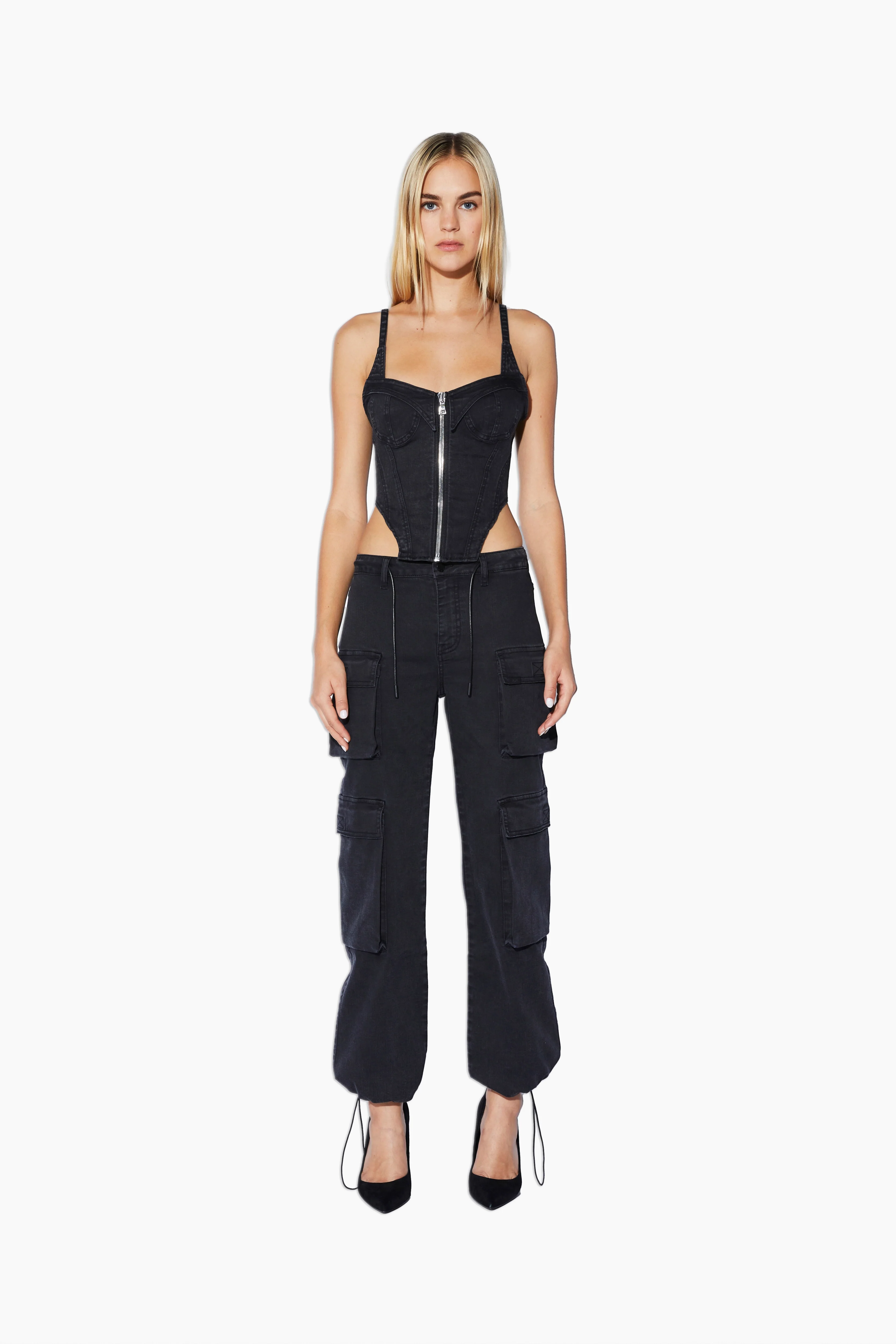 JAZZI DENIM TOP | DENIM CHARCOAL - Image 5