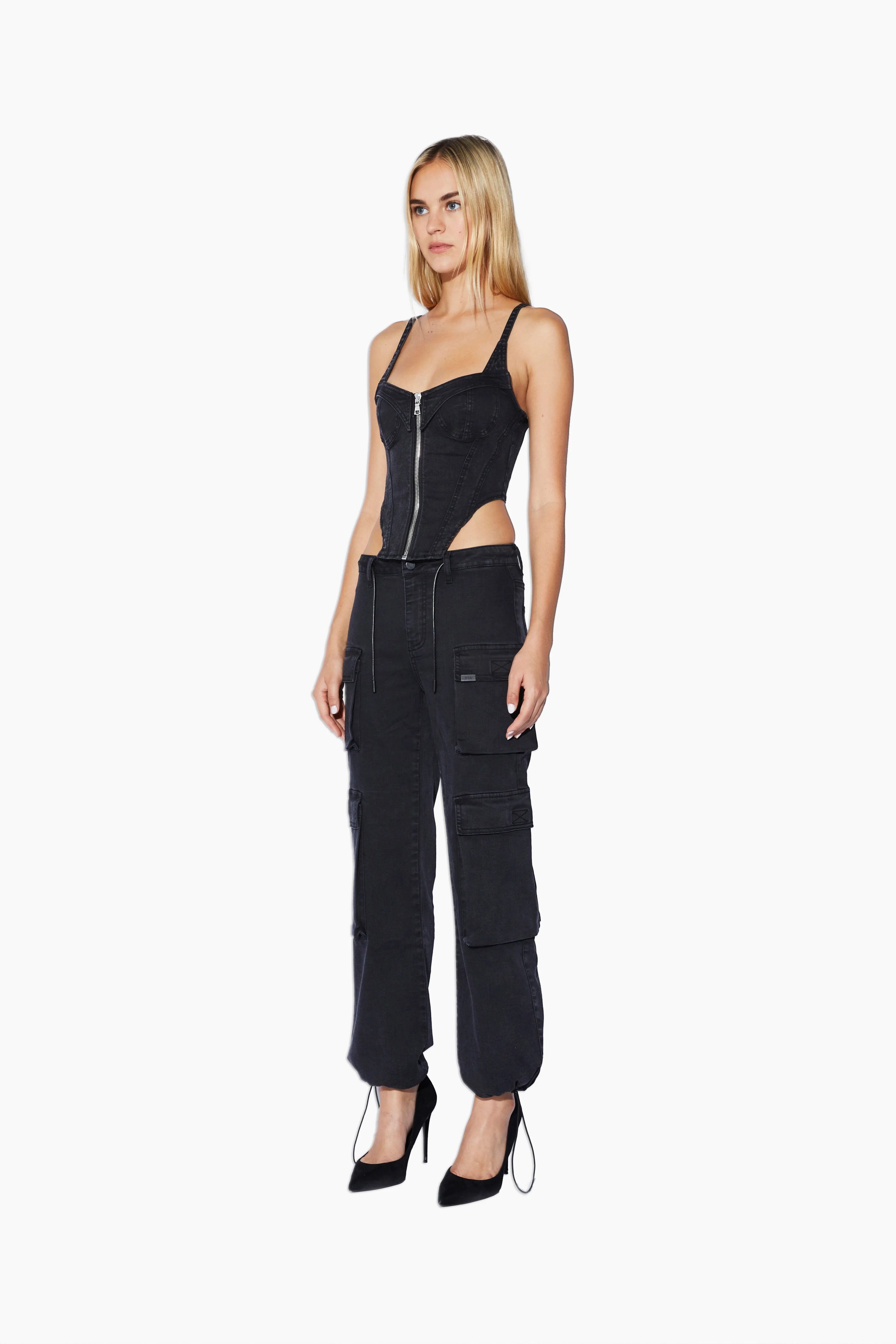JAZZI DENIM TOP | DENIM CHARCOAL - Image 6