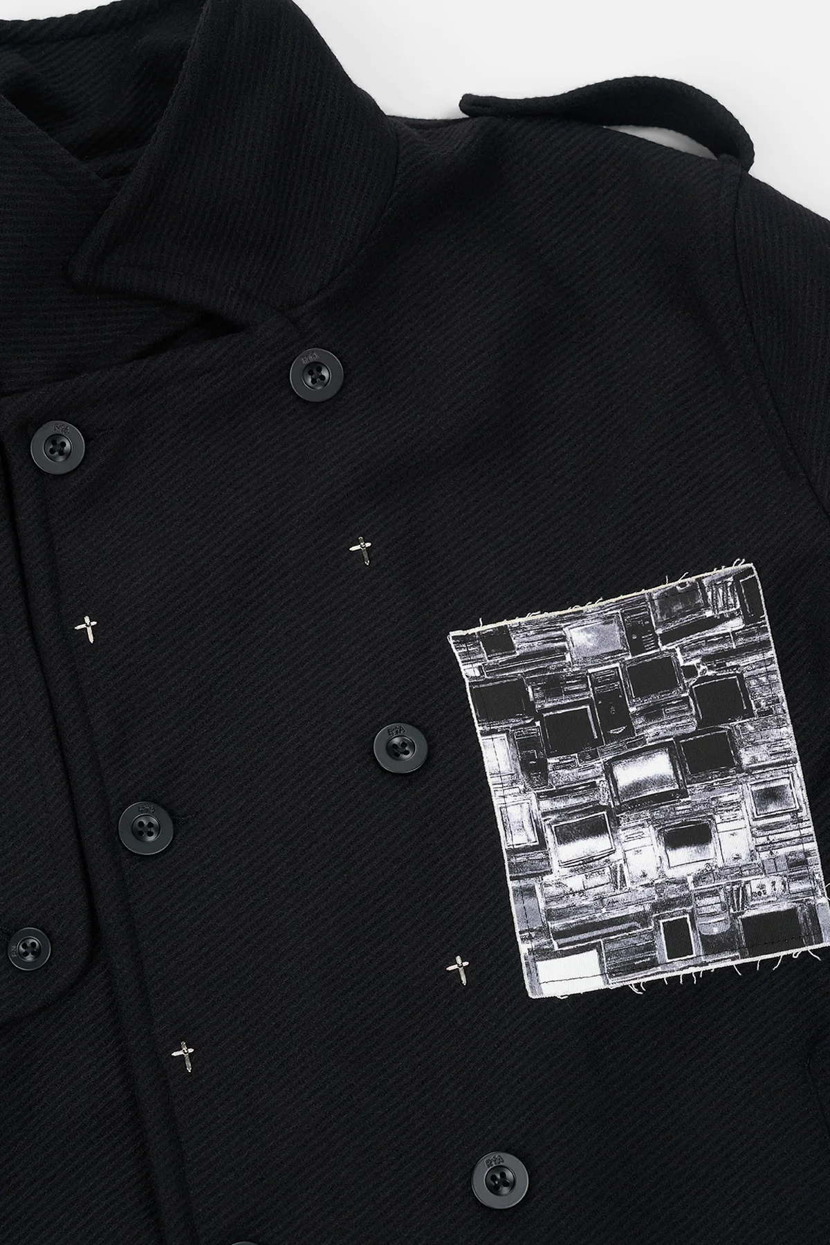 JULIAN TRENCH COAT | BLACK VINTAGE PATCH - Image 5