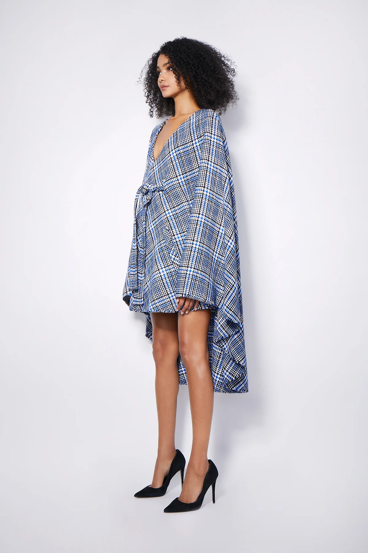 KARLIE COAT | BLUE PLAID - Image 2