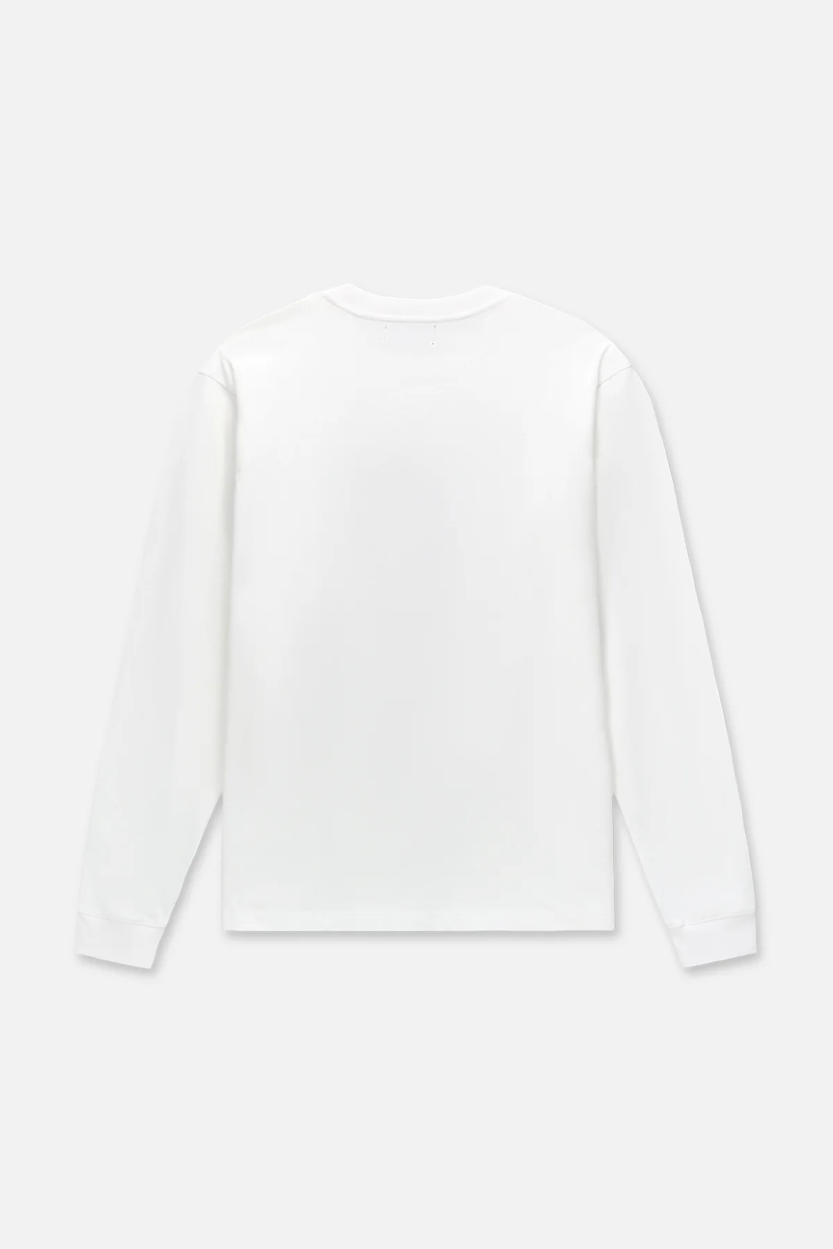 LAWRENCE LONG SLEEVE TEE | WHITE GLITCH LOGO - Image 2