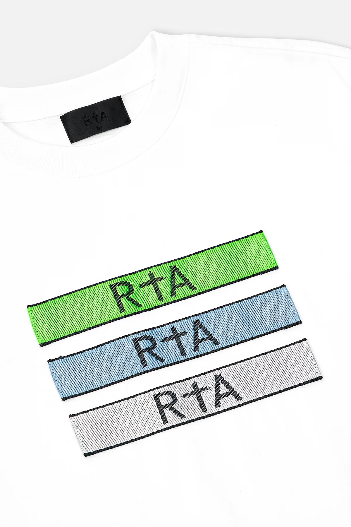 LAWRENCE LONG SLEEVE TEE | WHITE GLITCH LOGO - Image 3
