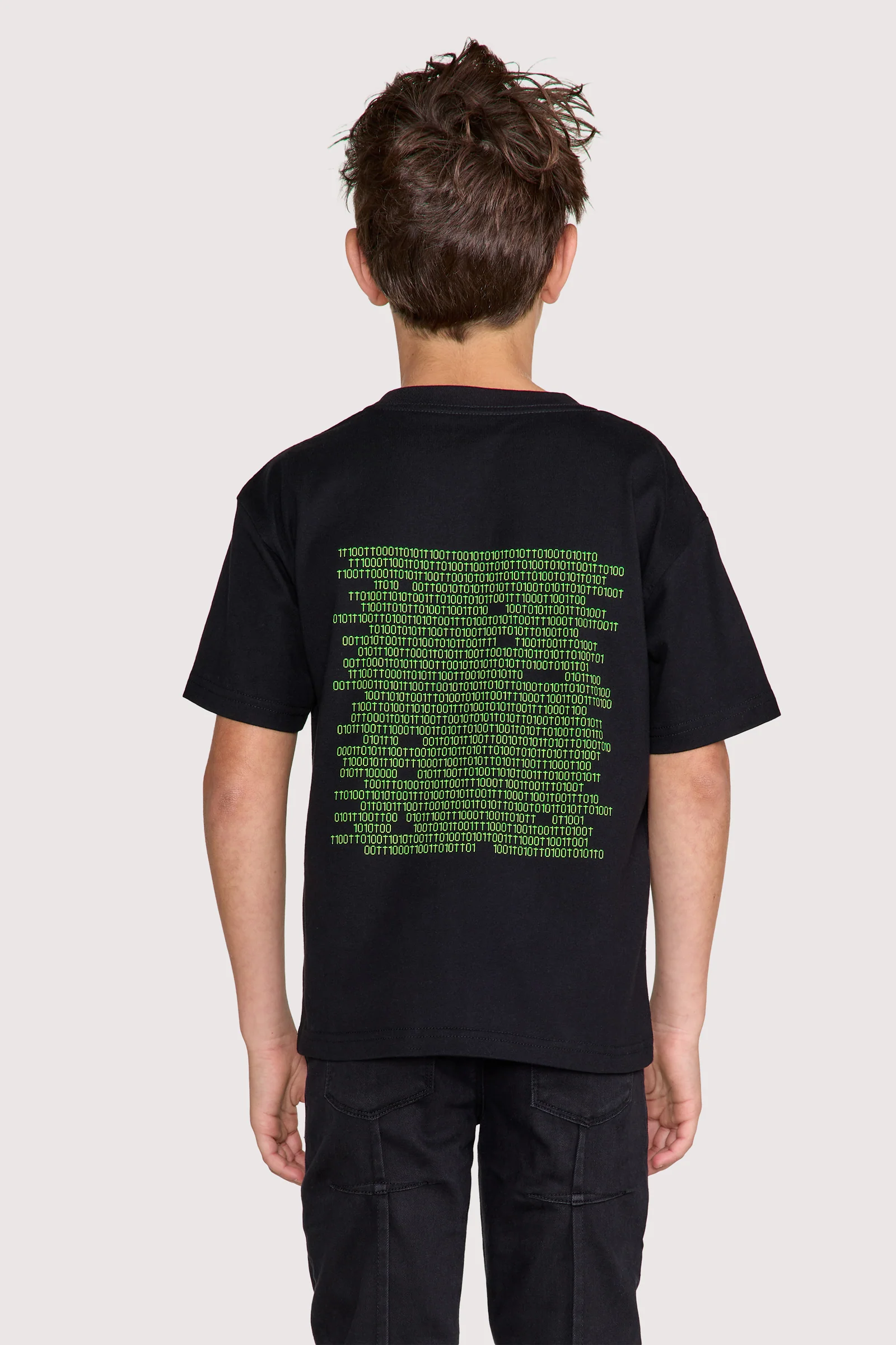 KIDS LAWSON SHORT SLEEVE TEE | BLACK BINARY LOGO - Image 2