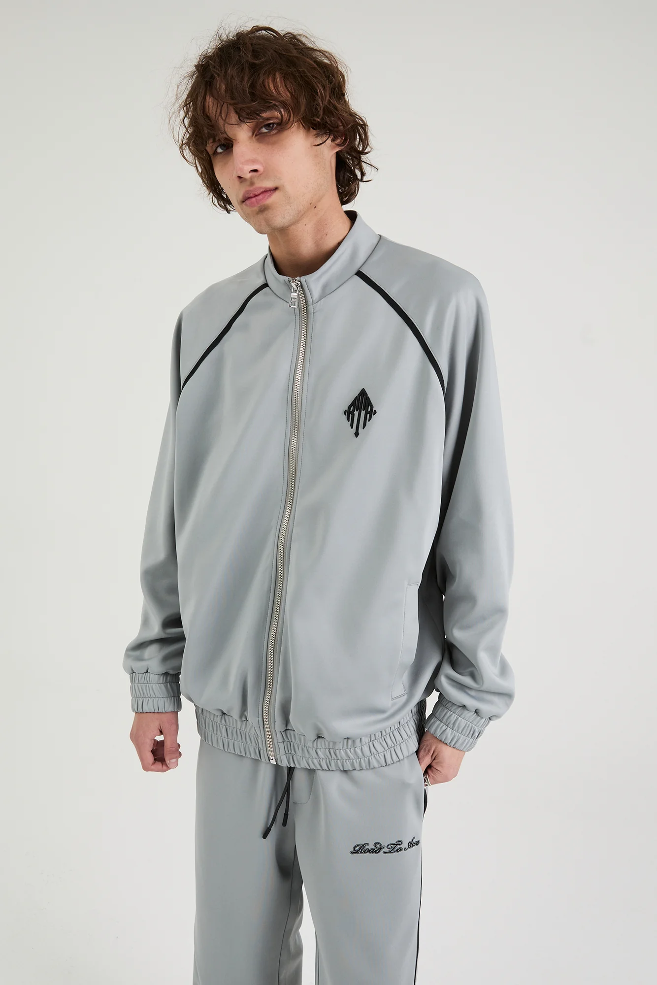 LEWIS TRACK JACKET | STONE GREY - Image 12