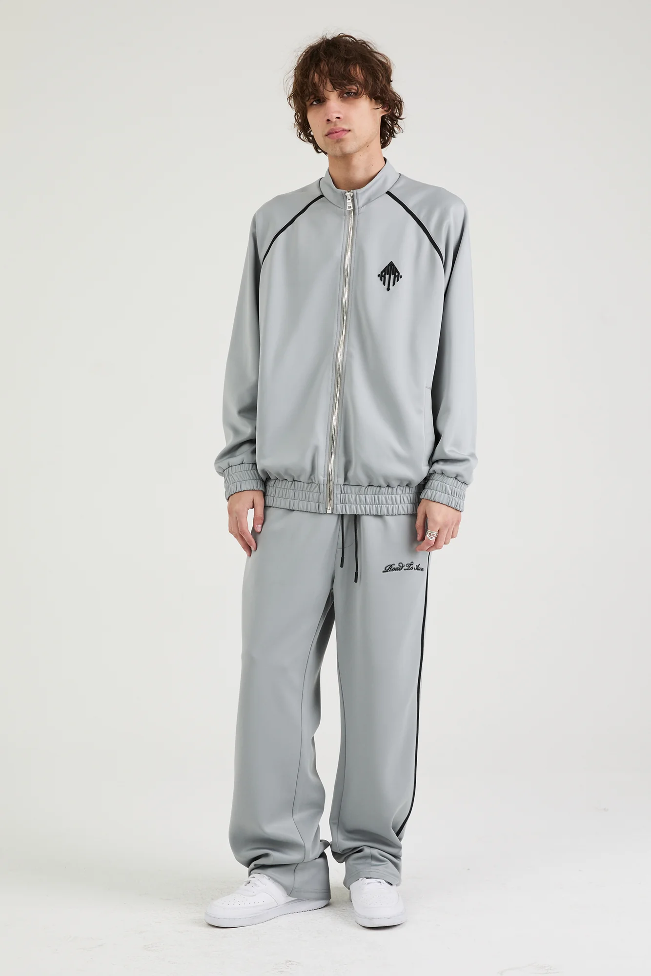 LEWIS TRACK JACKET | STONE GREY - Image 2