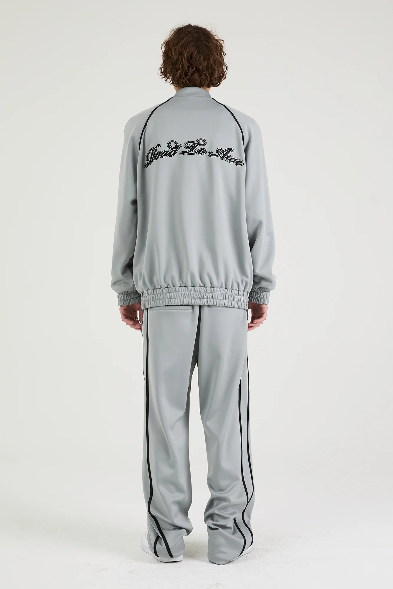 LEWIS TRACK JACKET | STONE GREY - Image 5