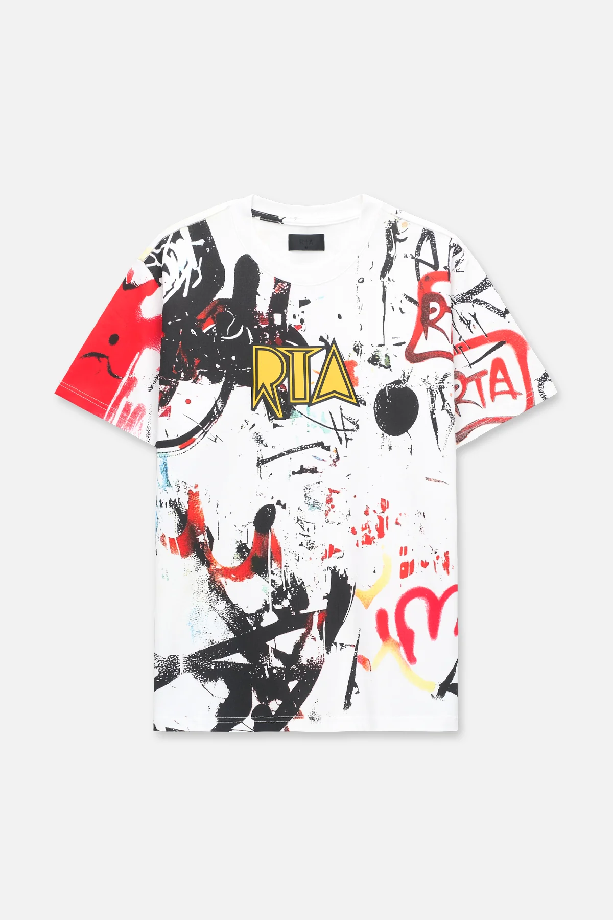LIAM SHORT SLEEVE TEE | WHITE GRAFFITI
