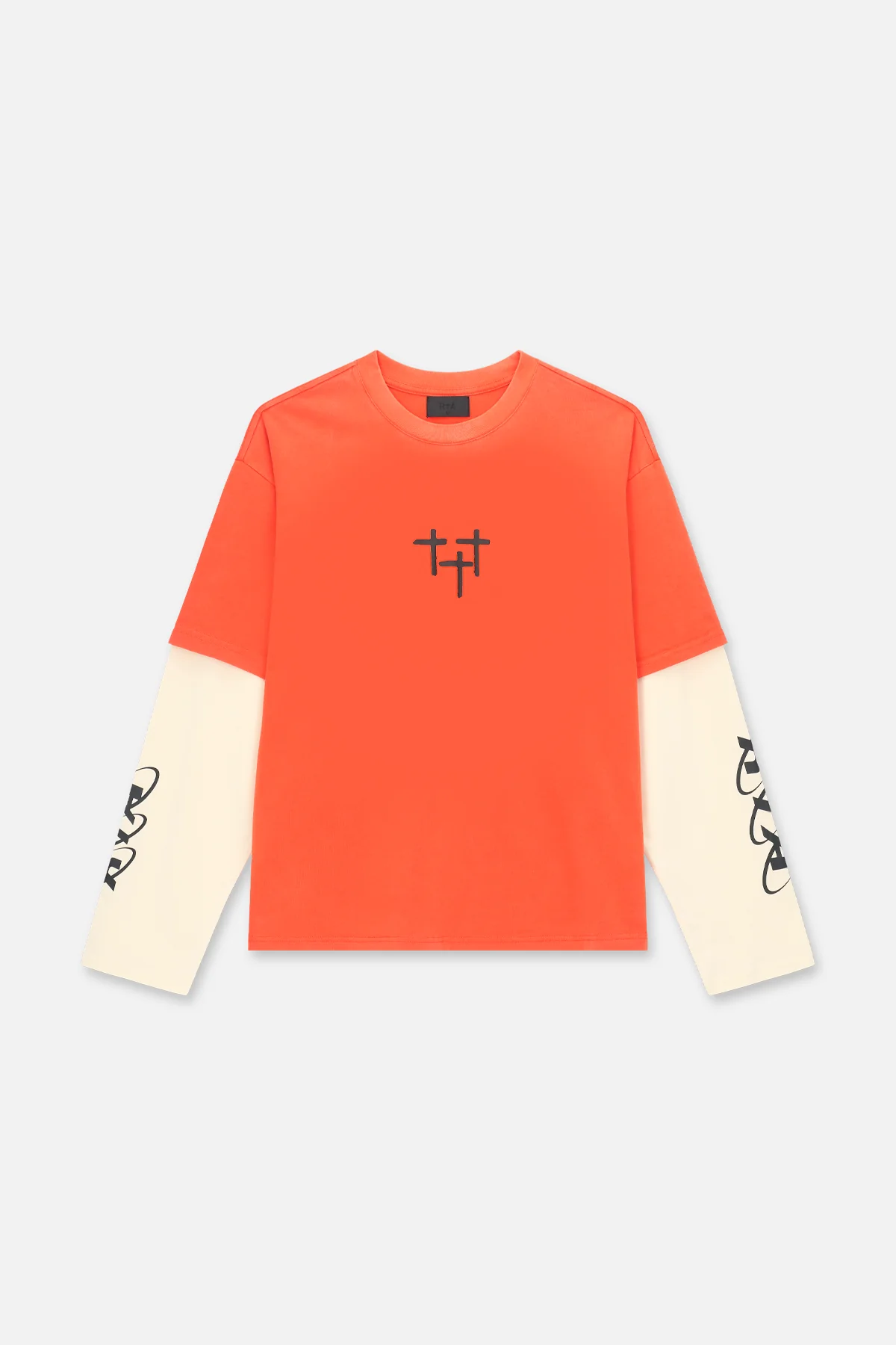 LORIS DOUBLE LAYERED LONG SLEEVE TEE | ORANGE PLANETARY RTA - Image 2