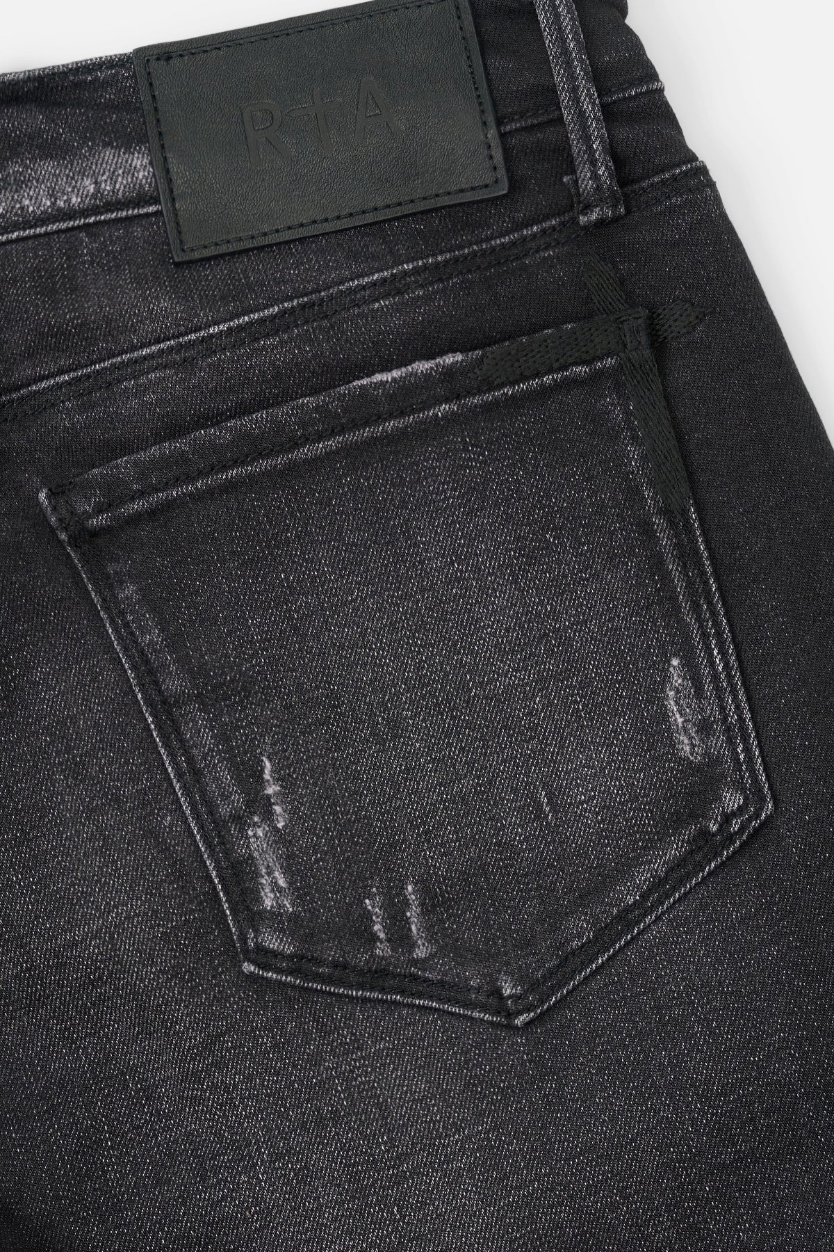 OLIVIER SKINNY STUDDED JEAN | GRAPHITE FADE CROSS - Image 4