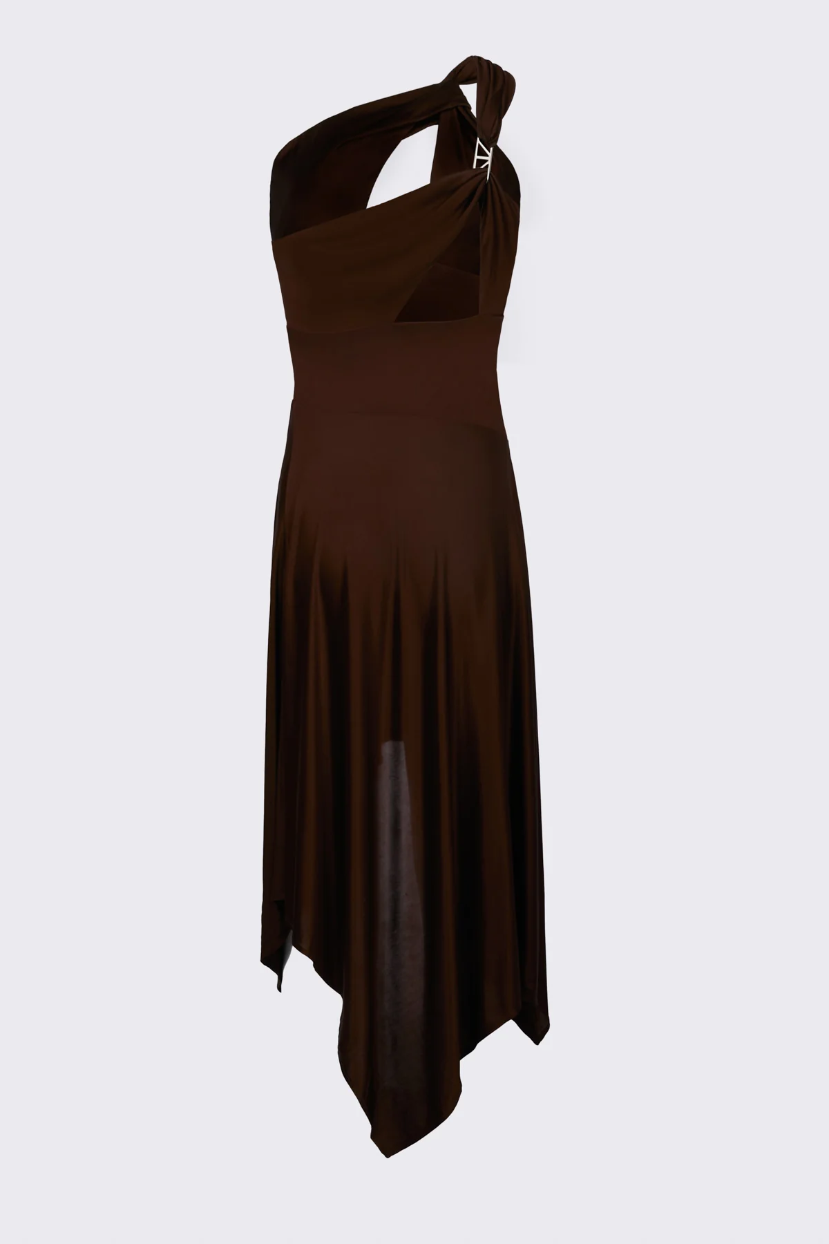 LOGO RING ONE SHOULDER DRESS - Image 4