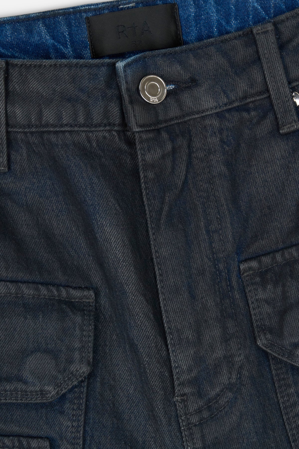 ROMAN CARGO JEAN | DARK BLUE WAXED - Image 5