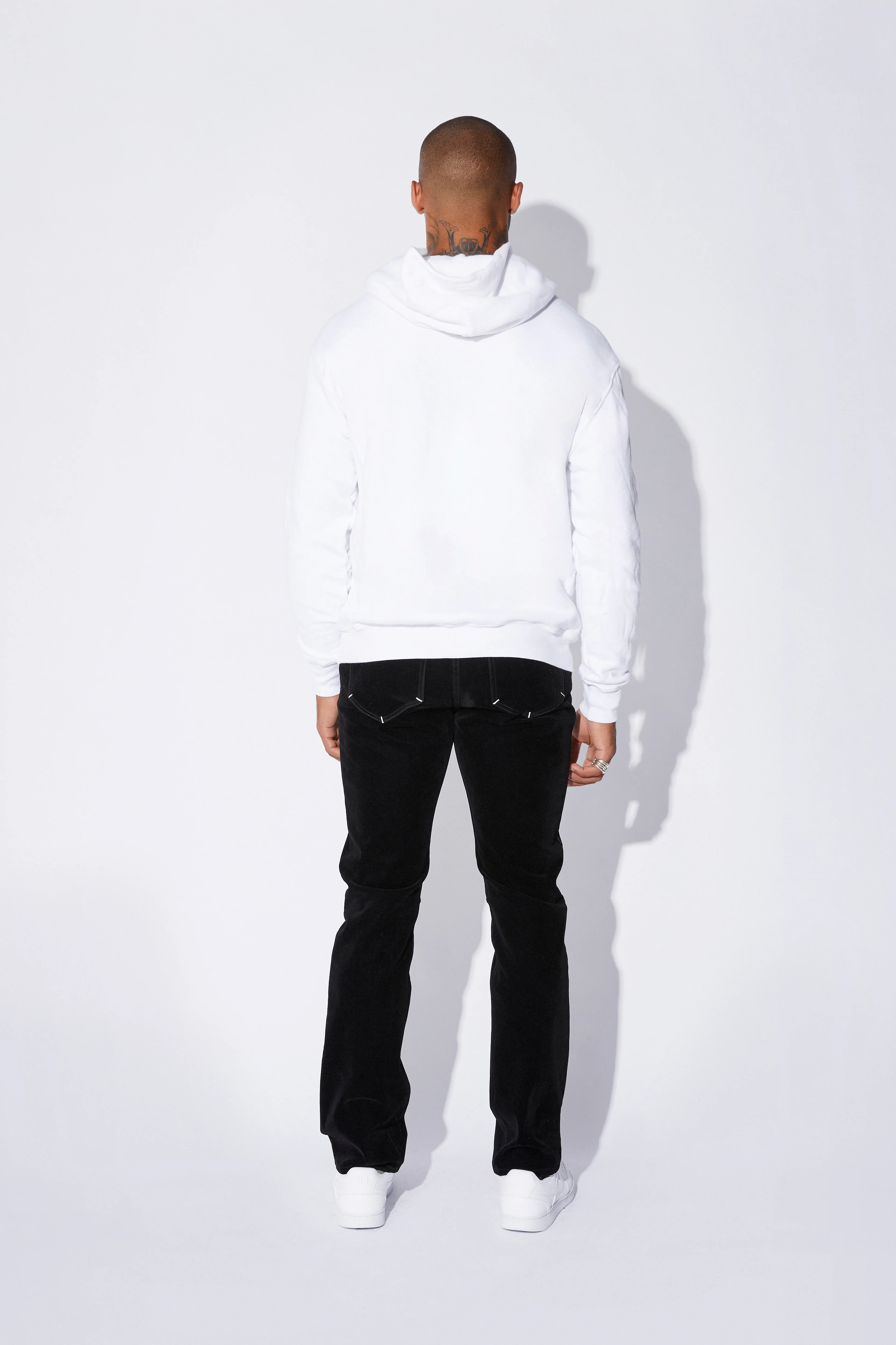 NASH HOODIE | WHITE BLUE FRONT SMALL LOGO - Image 4