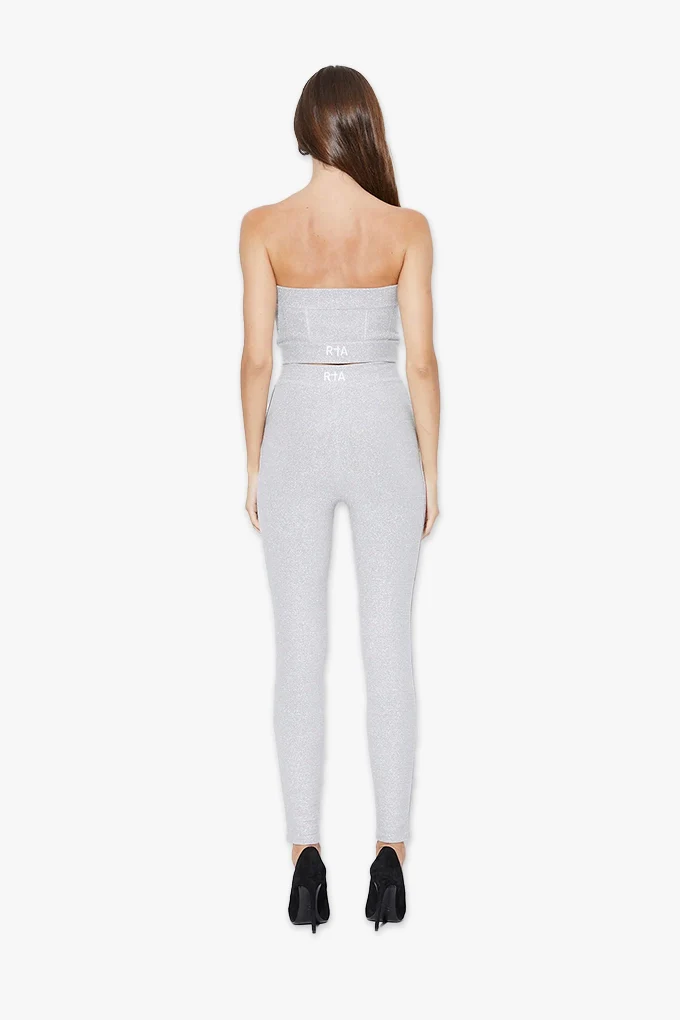 SIBILLE LEGGING | GREY LUREX - Image 4