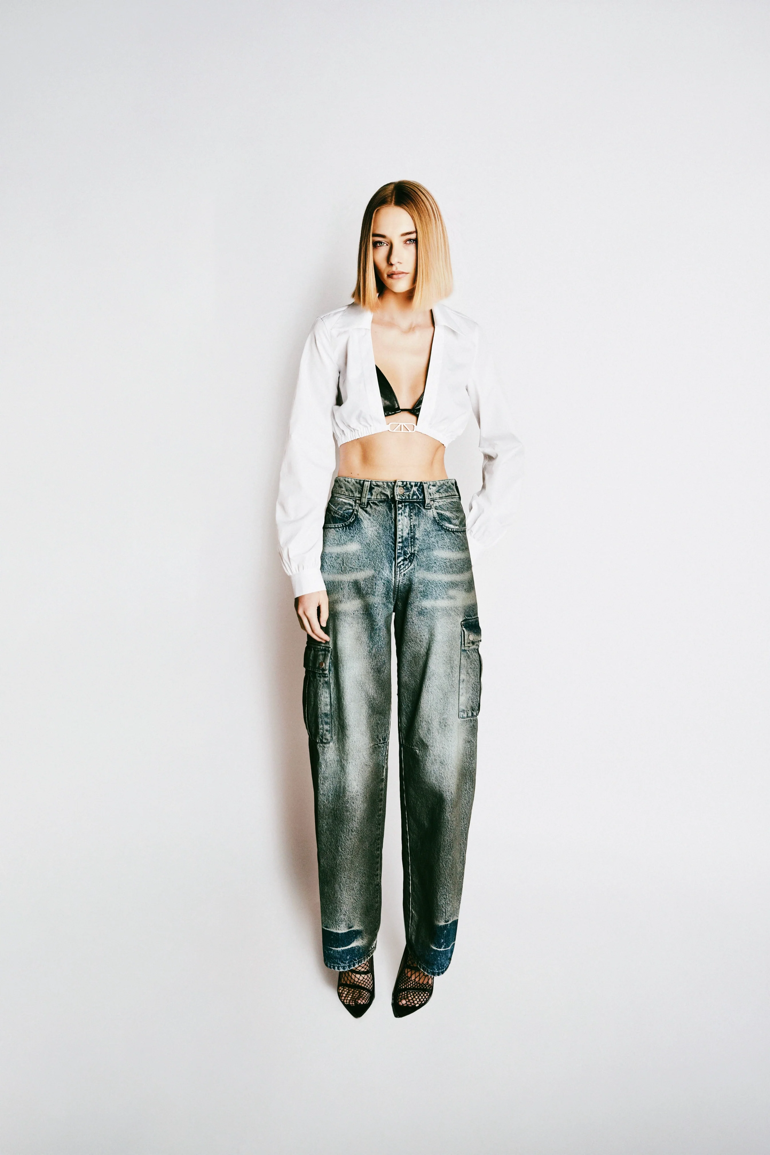 WIDE LEG CARGO JEAN - Image 7